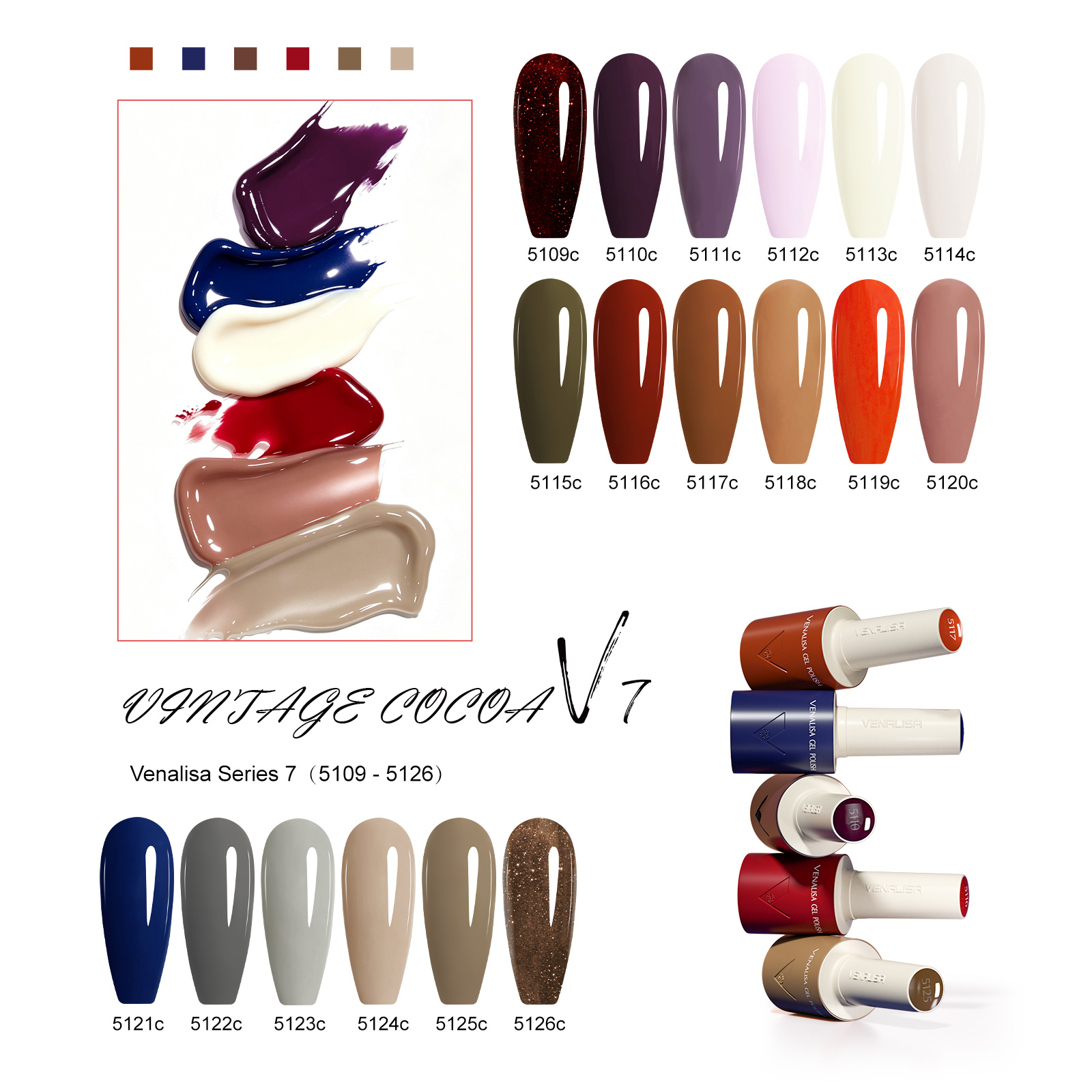 VENALISA V7 Gel Nail Polish 18 - Vintage Collectible Bottles 评论和价格