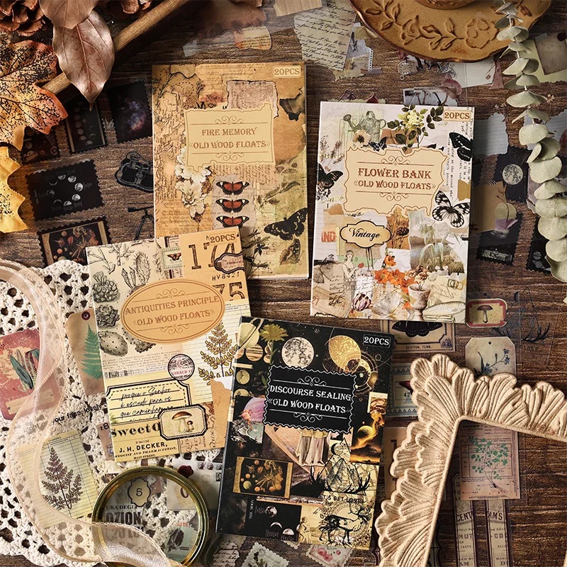 20 Sheets Vintage Die Cut Stic - Vintage Collectible Books 评论和价格