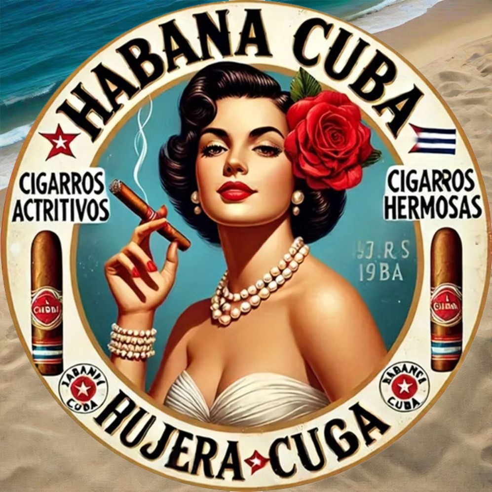 Vintage Havana Style Cigar Gir - Vintage Collectible Plates 评论和价格