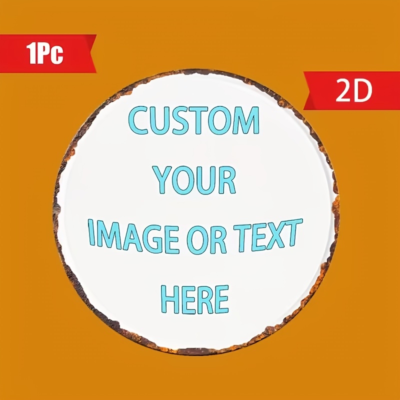 Custom Round Metal Tin Sign, P - Vintage Collectible Plates 评论和价格